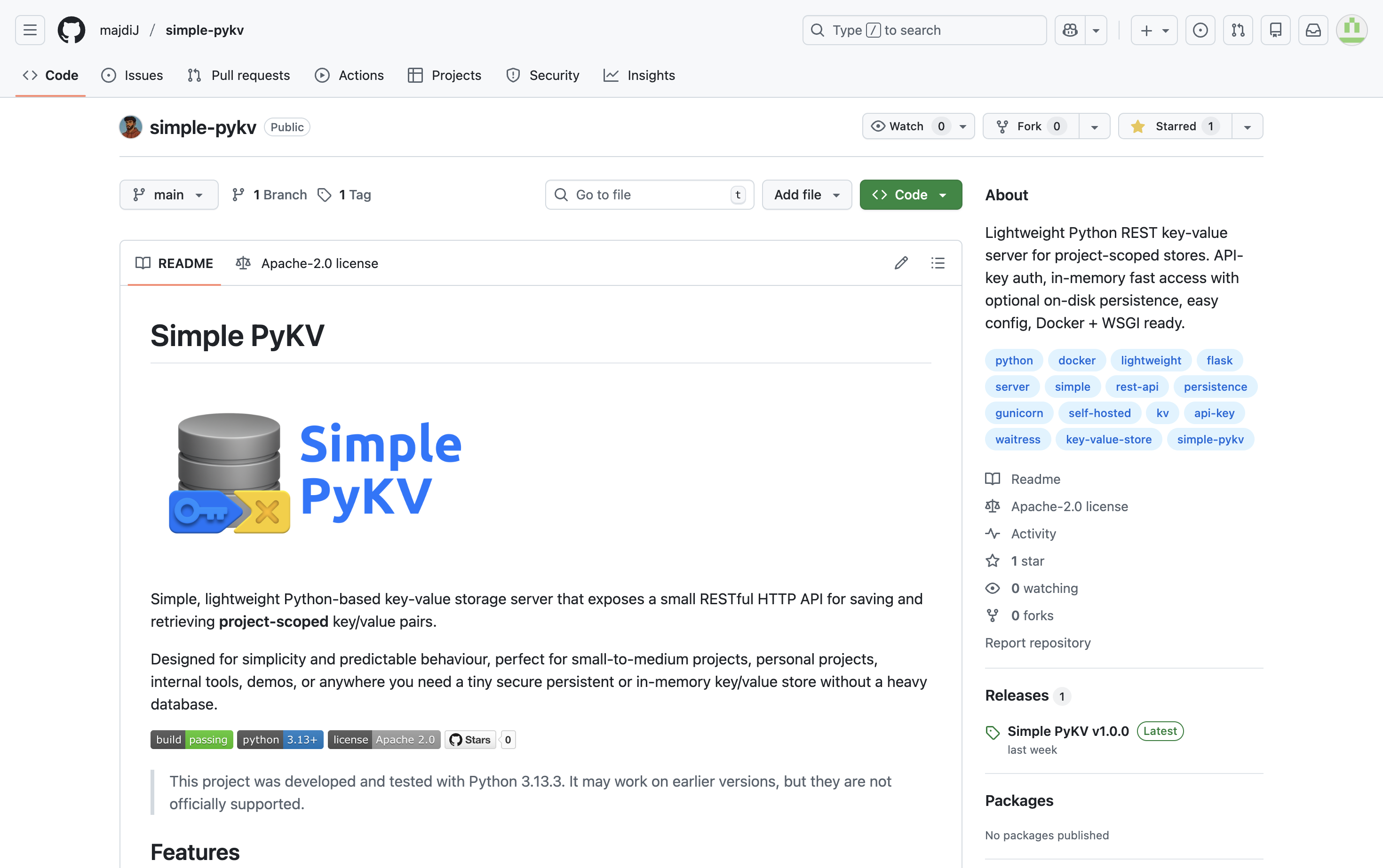 Building Simple-PyKV: A Lightweight Python Key-Value Store server